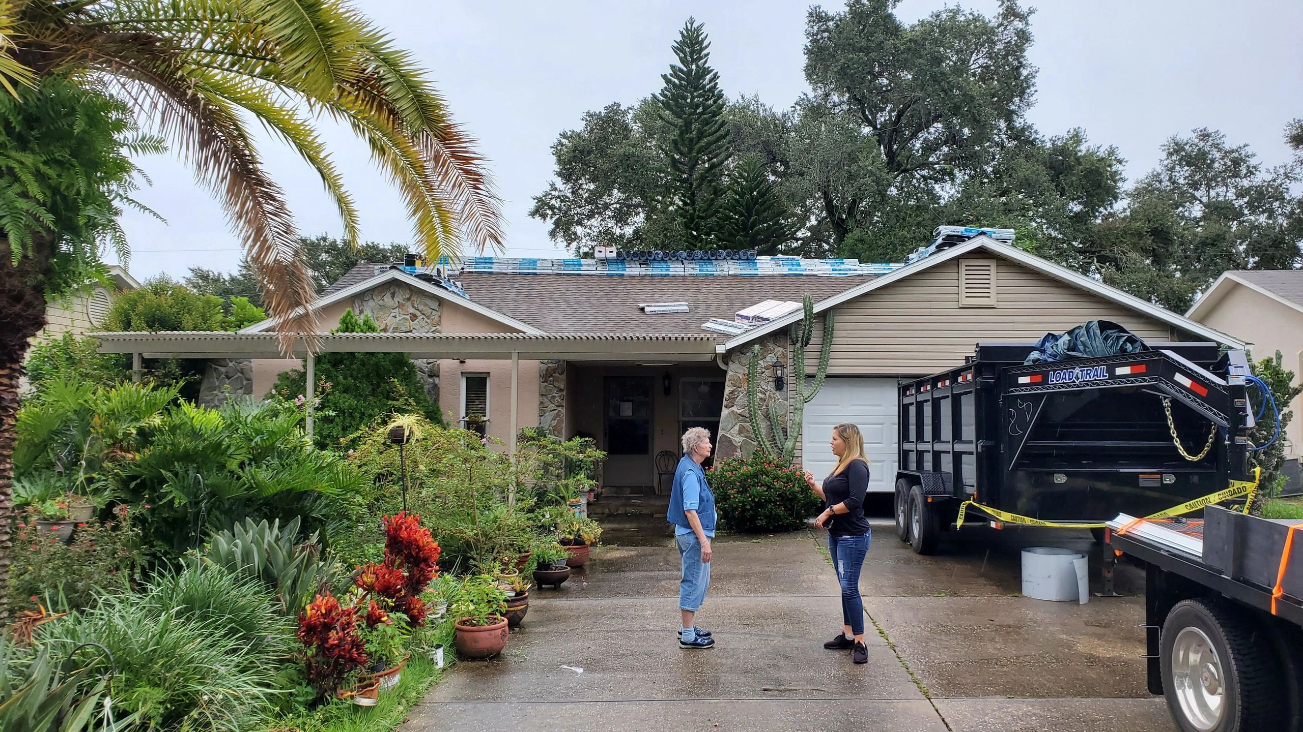 Residential property with driveway — Marshalls LLC Roofing job site